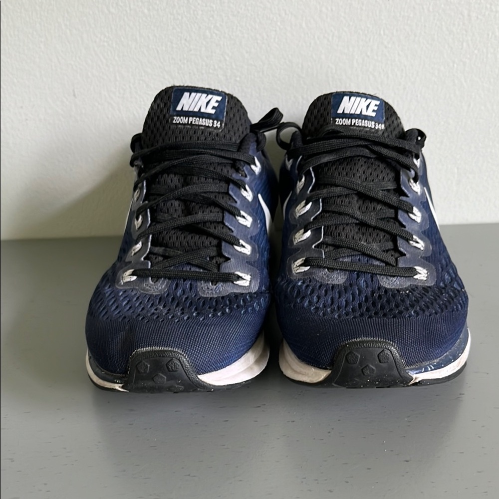 Nike Women’s Shoes Sz 10 Zoom Pegasus 34 Blue Running Tennis Athletic Jogging - Picture 2 of 10